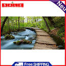 Forest Trestle Bridge Oil Paint By Numbers DIY Canvas Wall Art Picture Crafts