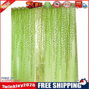 Pastoral Style Willow Floral Window Curtain Living Room Decor(Green)
