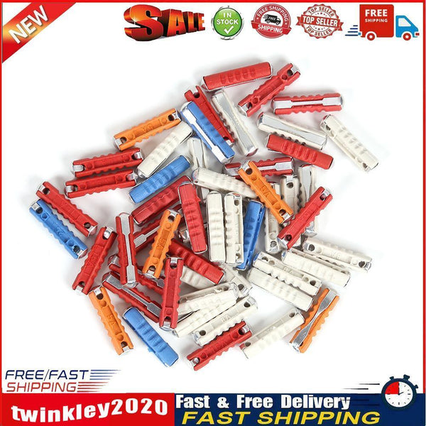 50pcs European Classic Car Fuse Kit 5A 8A 16A 25A Torpedo Automotive Fuse Newly