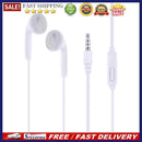 3.5mm In-ear Wired MIC Headphone Phone Universal Music Earphone(White)