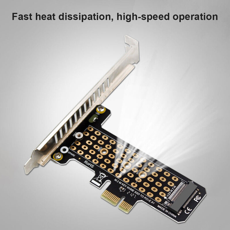 SSD M.2 NVME to PCI-E X1 Adapter Board Support PCI-E4.0/3.0 (High Baffle)