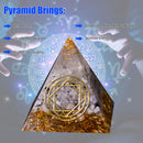 Crystal Pyramid Crystal Points Energy Generator for Reiki Healing Meditation