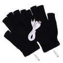 #A Women Men Electric Heating Gloves Rechargable Knitted Mittensm for Sports Ski