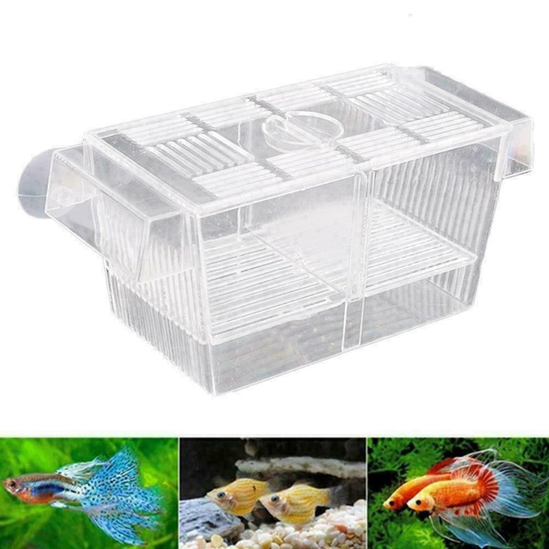 Aquarium Fish Tank Guppy Double Breeding Breeder Rearing Trap Nice A8O1 P7I9