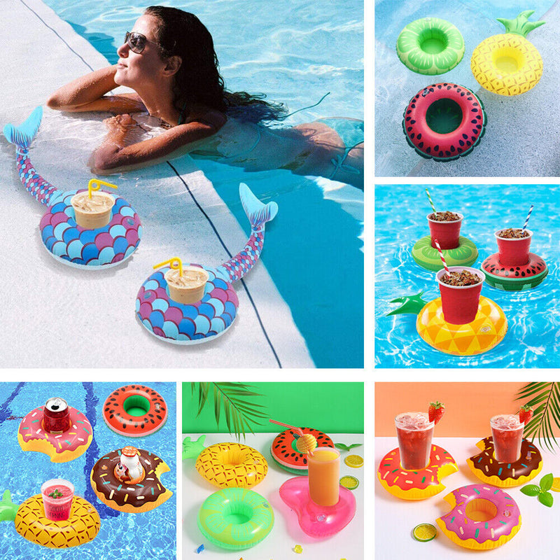 Drink Holders Inflatable Cup Coasters Drink Floats Swimming Pool Float