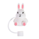 Silicone Straw Plug Drinking Dust Cap Cartoon Plugs Cover Cup Accessories
