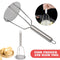 Household Steel Potato Press with Handle Steel Masher.