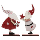 Children Santa Claus Wooden Craft Desktop Decoration Chrismtas Wood Ornament
