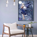 Blue Butterfly Fairy DIY 5D Drawing Full Round Drill Diamond Painting Kit G