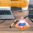 Crystal Orgone Pyramid - Attract Wealth Lucky Home Decor Lucky Crystals