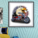 5D DIY Diamond Painting Motorcycle Eagle Embroidery Full Drill Cross Stitch Kits