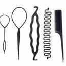 Hair Pin Portable Hair Braid Tool Twist Curler Bun Roller Maker Hair Styling