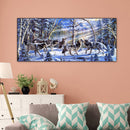 5D DIY Diamond Painting Full Round Drill Wolves Decor Rhinestone Art Crafts Home