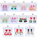 Bells Fashion Jewelry Acrylic Christmas Earrings Drop Earrings Stud Ear Ring