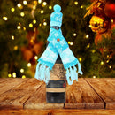 Christmas Knitted Scarf Bottle Cover Wrap Tableware Home Decor (Snowflakes)