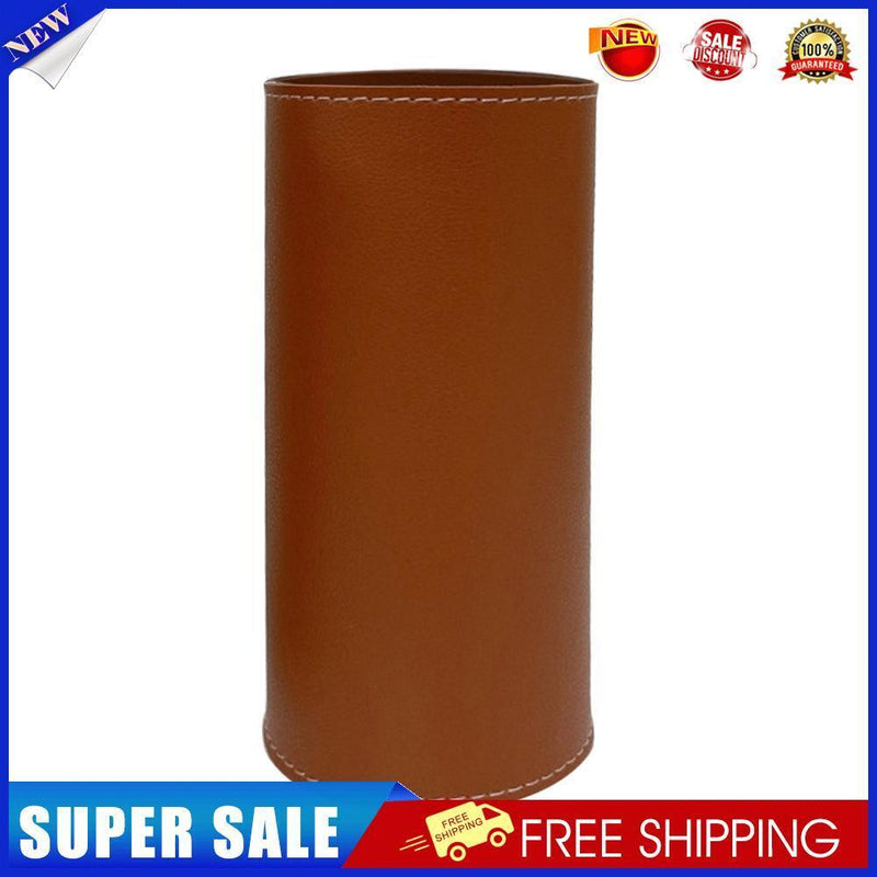 Gas Tank Protective Cover PU Outdoor Camp Fuel Cylinder Storage Bag (Brown)
