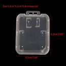 Standard Holder SD/TF SDHC Card Transparent Memory Card Case Storage Box