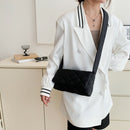 Simple Crossbody Handbags Solid Color Messenger Handbags Small Flap for Shopping