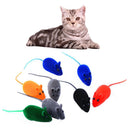 Funny Flocking Mouse Cat Toys Realistic Sound Plush Rubber Interactive Pet Toys