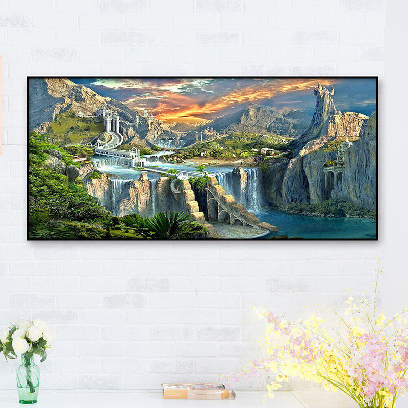 Drawing Kit 5D Art Diamond Painting Amazing Landscape DIY Full Round Drill Cr