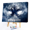 DIY Digital Picture Cowboys Star Painting By Numbers Set Acrylic Handicraft Art