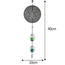 Rotating Wind Chime Novelty Sculpture Wind Chime with Spiral Tail Ball (B) Newly