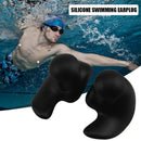 1 Pair Waterproof Earplugs Silicone Ear Plugs Swimming Accessories (Black) Newly