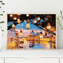 Venice Night View Oil Painting By Numbers Canvas Picture Set Kit No Frame