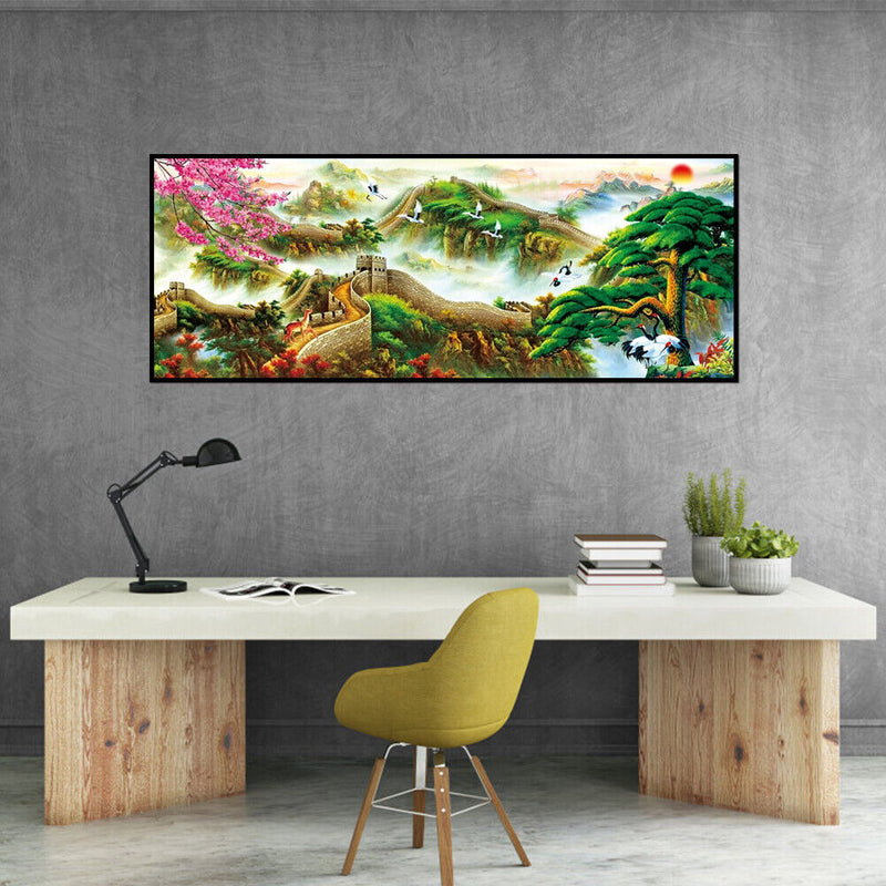 Full Round Drill 5D DIY Rhinestone Diamond Painting the Great Wall Handwork Art