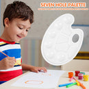 Plastic Palette Art Drawing Tray for Oil Watercolour White Painting Pallet