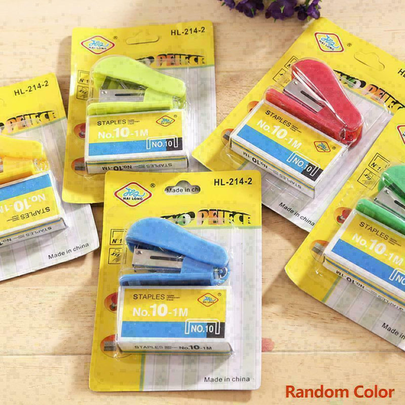 Mini Small Stapler Useful Stapler Staples Set Office Binding F5X3 Sale B3N9 T5A2