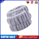 2pcs Absorbent Sweatband Flannel Waterproof for Washing Face (Grey)