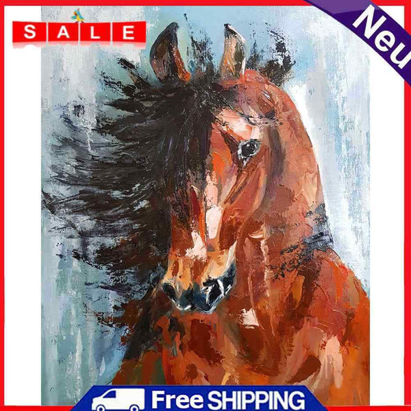 Fine Horse Oil Paint By Numbers DIY Handpainted on Canvas Home Decoration Gift
