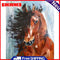 Fine Horse Oil Paint By Numbers DIY Handpainted on Canvas Home Decoration Gift