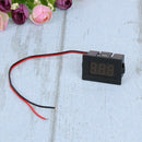 0.36inch LED Digital Voltmeter DC 4.5-30V Two Line Volt Meter(Red)