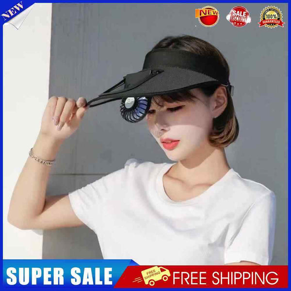 #A Breathable Summer Hat with Fan Sunscreen Visor Cap Fishing Hat for Sport Outd