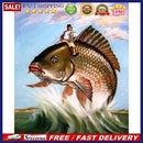 Angler Oil Paint By Numbers Kit DIY Coloring Picture Hand Painted Wall Art Cr