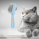 Pet Needle Comb Steel Pet Loose Hair Remover Brush Auto Epilation (Blue) Newly