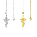 Copper Dowsing Healing Reiki Pendulum Pendant Amulet Pyramid Pendule Reiki