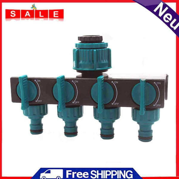 4 Way Pants Splitters Drip Garden Irrigation 1/2 3/4 inch Water Pipe Connector
