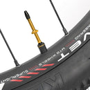 2pcs 60mm MTB Road Bike Extender Valves Tubeless Presta Valve Core (Yellow)