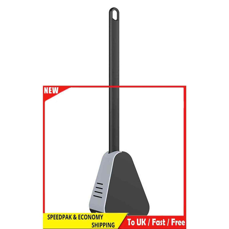 Golf Toilet Brush with Holder - Flexible Scrubbing Toilet Brush with Long Handle