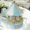 Romantic Carousel Candy Box Wedding Birthday Party Guest Gift Decor (Blue)