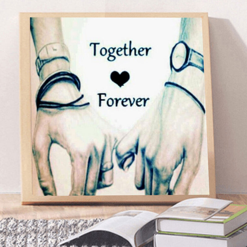 5D DIY Diamond Painting Kits Full Round Drill Couple Hands Wall Decorations Gift