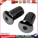 2pcs Bicycle Bar End Plugs Aluminum MTB Road Bike Handlebar Caps (Black) Newly