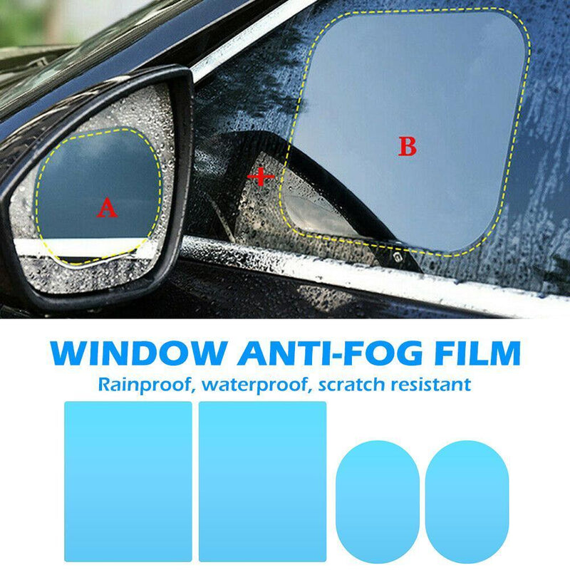 8pcs Anti Fog Car Mirror Window Films Side Rearview Mirror Protective Films