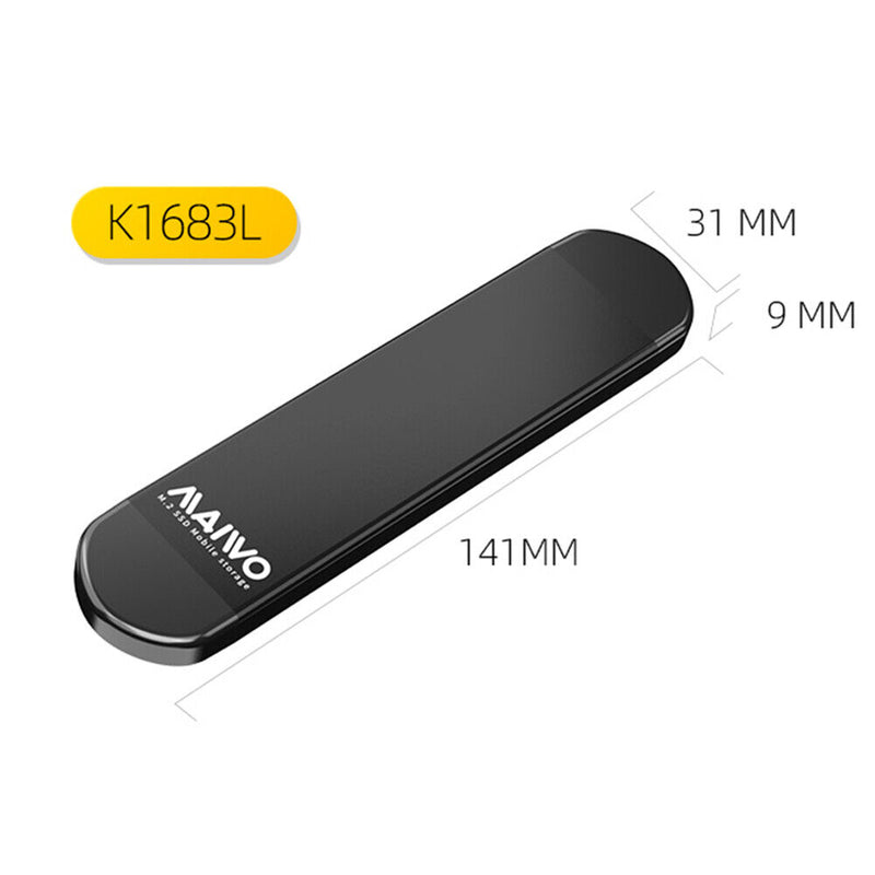 MAIWO M.2 SATA SSD Enclosure Aluminum Alloy USB/Type-C Adapter Box (K1683L)