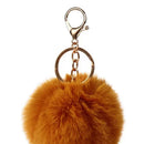 Key Ring Rabbit Hair Ball Pendant Fluffy Bag Charms Bunny Keychain for Women