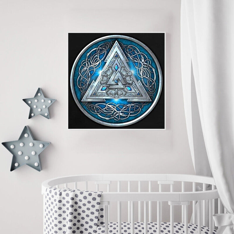 Nordic Badge Oil Paint By Number DIY Wall Art Picture Craft Home Decoration Gift