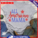 Independence Day Print America Letter Tea (Light Grey M) T-Shirt